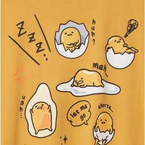 Yellow Gudetama Short Sleeved Shirt